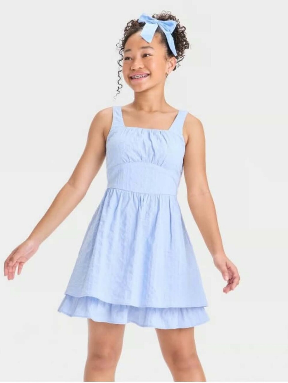 art class Pale Blue Fit & Flare Empire Waist Dress. New Without Tags.